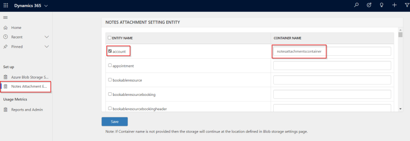 Dynamics 365 Attachments on Azure Blob Storage using the Attachment ...
